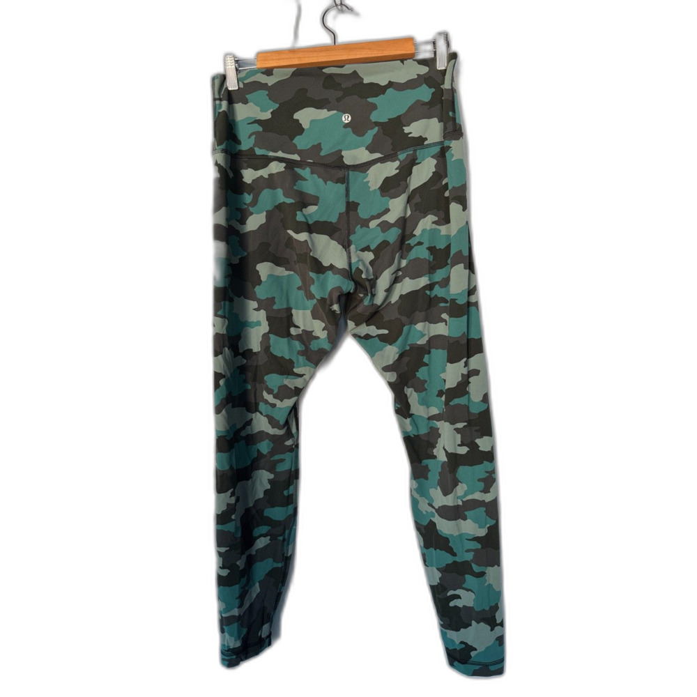 Lululemon Align Camo Leggings Tidewater Teal High Waisted Yoga Pants